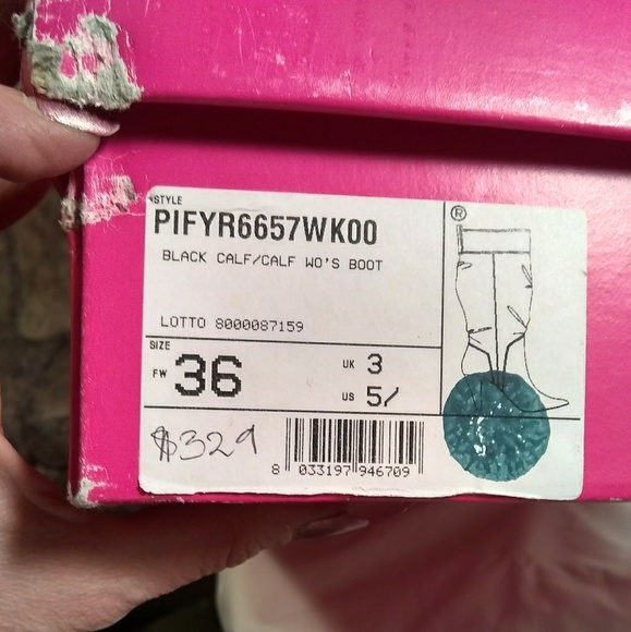 Fornarina Black Knee High Boots sz 5 - Picture 4 of 8